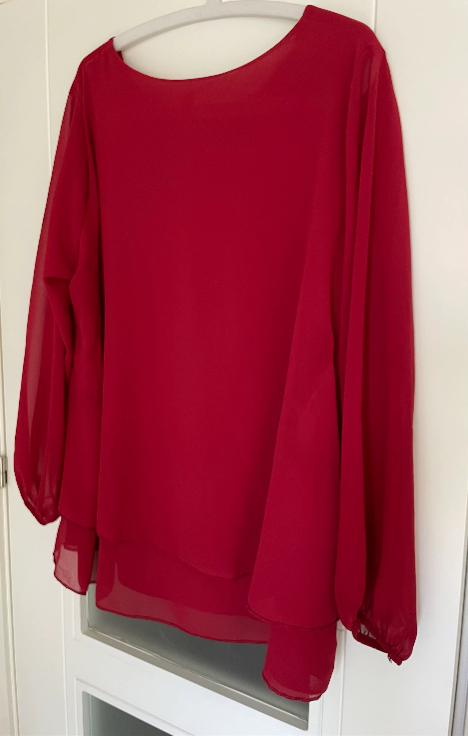 Blusa manga larga tecido fluido – photo 8